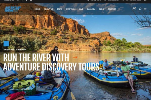 WWebsite design for adventure, travel, and tour companies