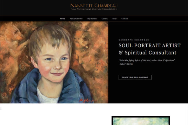 Website design for fine artists and painters